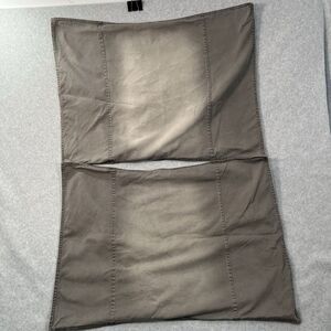 RH TEEN Gray denim ombre Cotton Pillow Shams Set of 2  Restoration Hardware